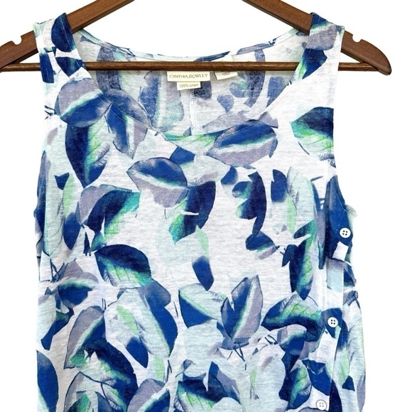 Cynthia Rowley tank top in ๐ฏ linen knit, straight cut & loose fitting - Picture 3 of 10